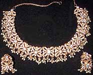 Rajasthani Necklace Set with Cubic Zirconia