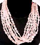 Rose Quartz Bunch Necklace