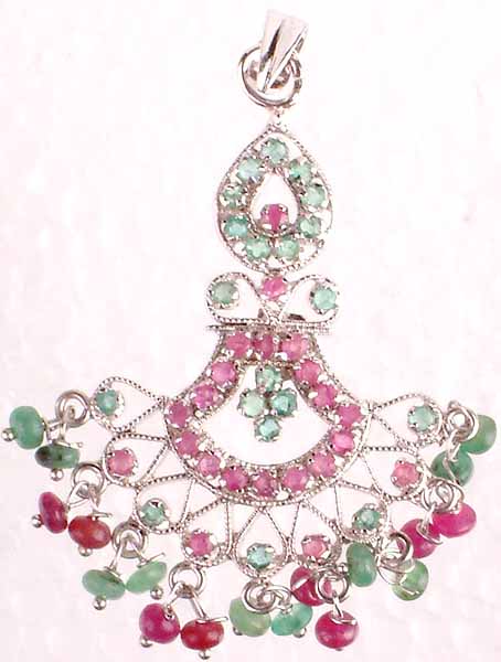 Ruby and Emerald Chandelier