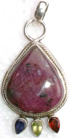 Ruby Zoisite Pendant