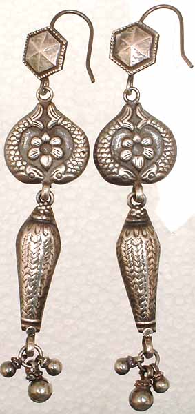 Sterling Antiquated Ear Rings