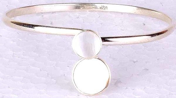 Sterling Bracelet with Shell Inlay