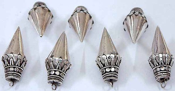 Sterling Conical Beads