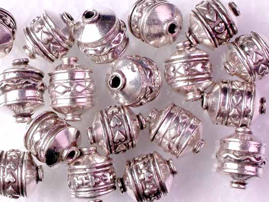 Sterling Drum Beads