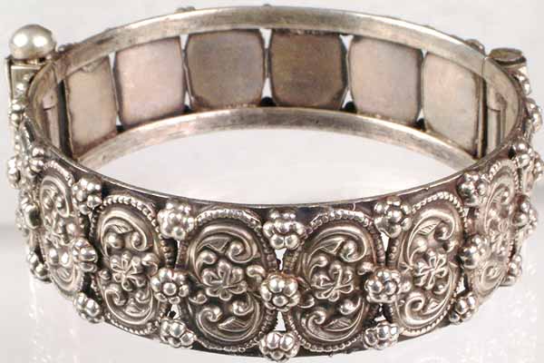 Sterling Floral Arabesque Bracelet