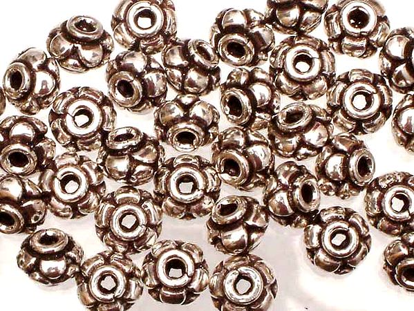 Sterling Oval Beads