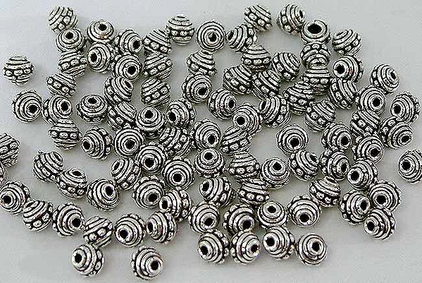 Sterling Rounded Beads