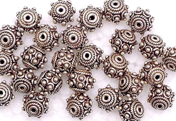 Studded Sterling Beads