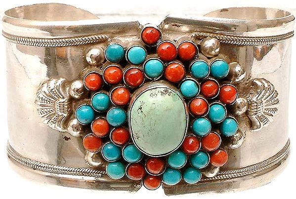 Turquoise Coral Bangle