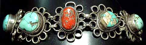 Turquoise Coral Bracelet