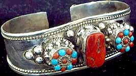 Turquoise Coral Bracelet