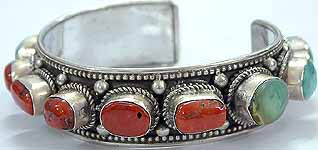 Turquoise Coral Bracelet