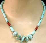 Turquoise Coral Necklace