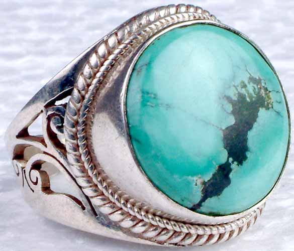 Turquoise Jaali Ring