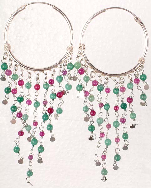 Two Color Hoop Earrings