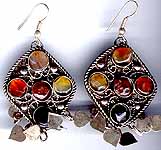 White Metal Ear Rings