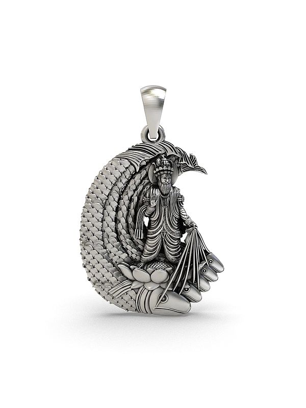 Lord Jhulelal Sterling Silver Pendant