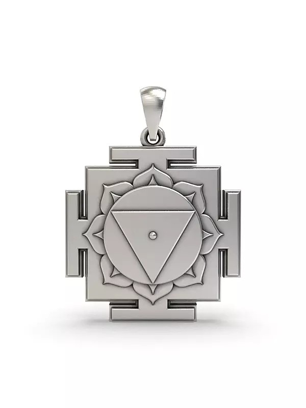 Sterling Silver Pendant Featuring Maa Tara Devi Yantra