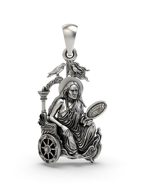 Sterling Silver Pendant: Maa Dhumavati Mahavidya