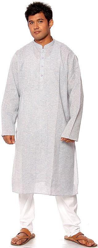 Pale-Blue Khadi Kurta Pajama