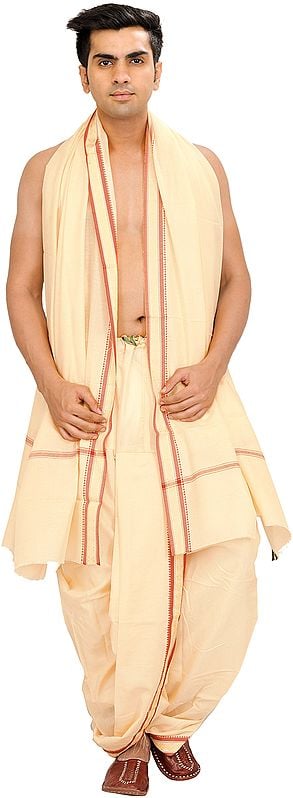 Chamomile Ready to Wear Dhoti and Veshti Set