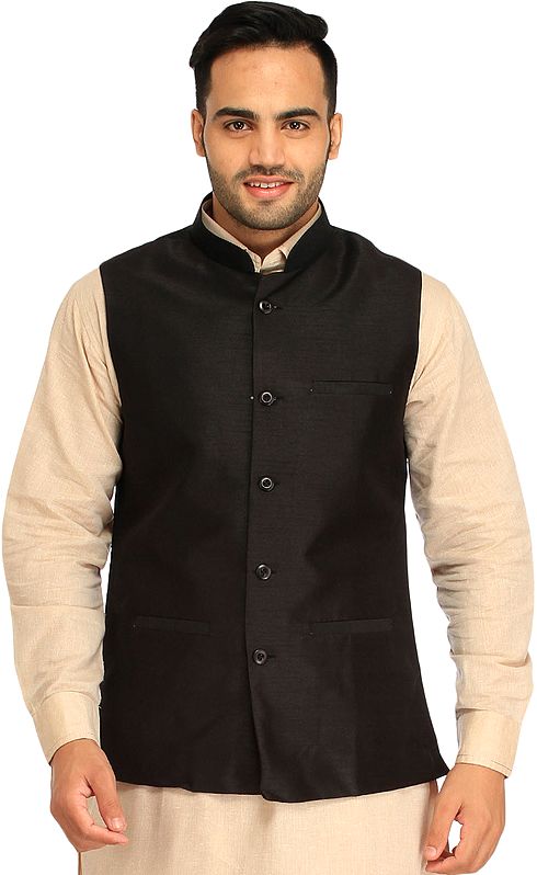 Plain Wedding Waistcoat with Front Pockets