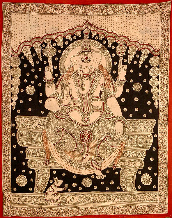Chaturbhuja Ganesha on Throne