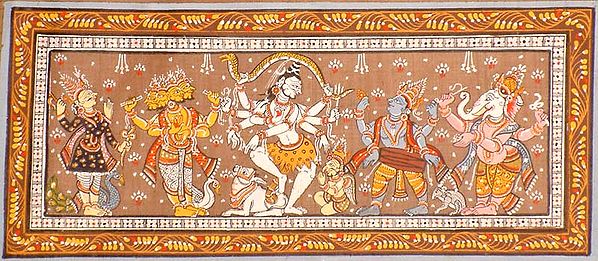Dancing Shiva and a Celestial Audience