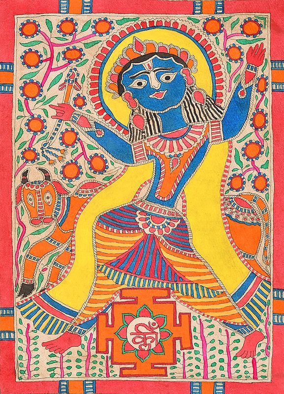 Lord Krishna with His Yantra
