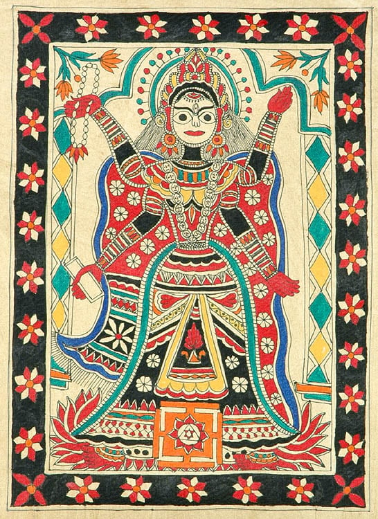 Mahavidya Matangi with Yantra