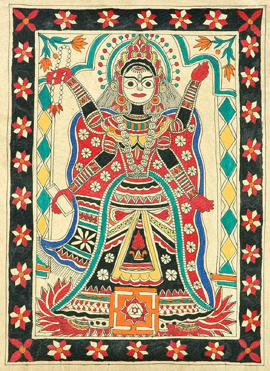 Mahavidya Matangi with Yantra