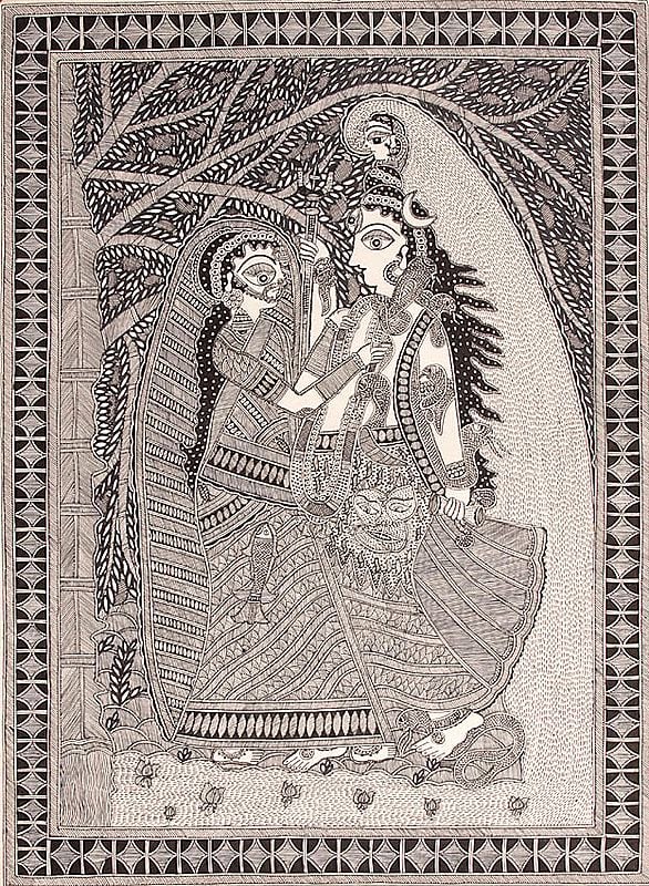 Kalyana-Sundara Shiva and Parvati