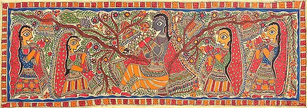 Lord Krishna with Gopis