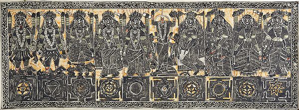 The Ten Mahavidyas with Yantra