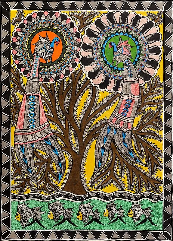 Peocock and Peahen