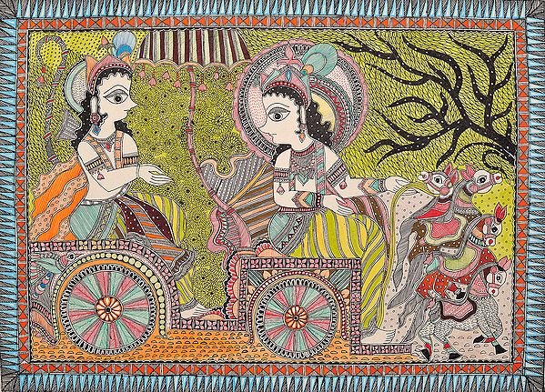 Gita Upadesha by Krishna to Arjuna