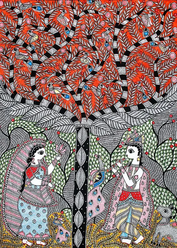 Krishna And The Kadamba Tree