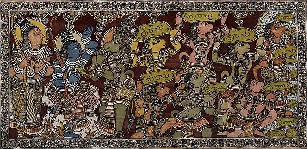 A Scene From The Ramayana
