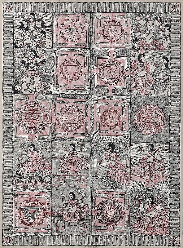 The Ten Forms of Goddess Kali with Yantras