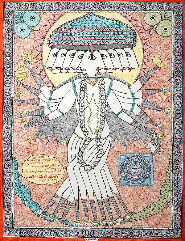Mahakali with Yantra- The Cosmic Form of Goddess Kali