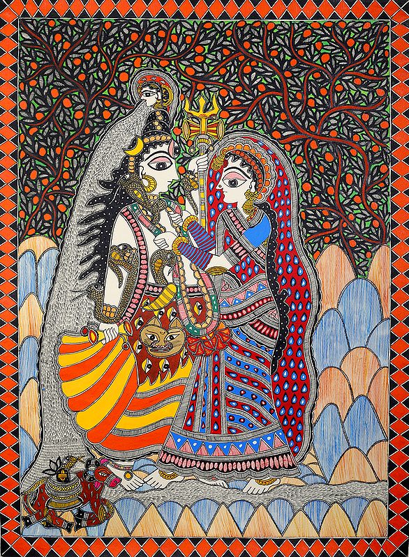 Auspicious Marriage of Shiva and Parvati