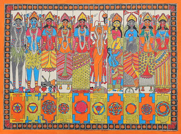 The Ten Mahavidyas with Yantras