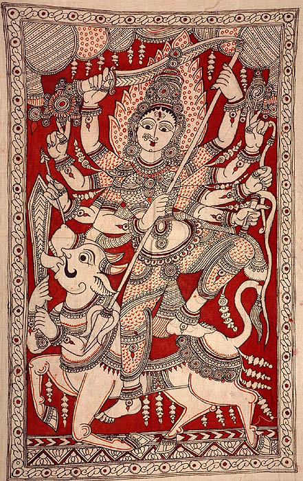 Goddess Durga Slaying the Demon Mahisha
