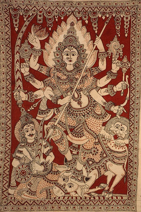 Goddess Durga Slays the Demon Mahishasur