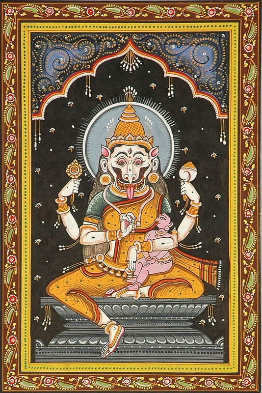 Goddess Narasimhi (Shodash Matrikas)