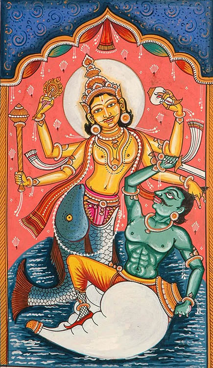 Matsya, the Fish Avatara (The Ten Incarnations of Lord Vishnu)