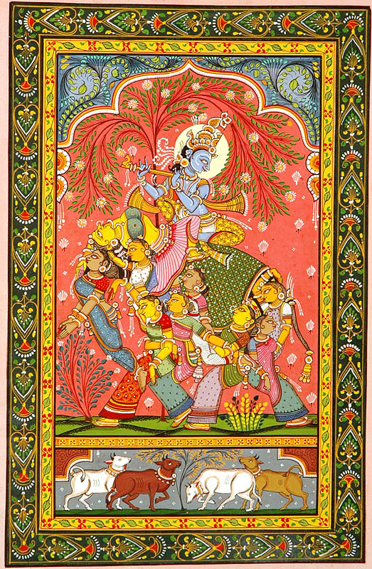 Krishna Riding a Nari Kunjar