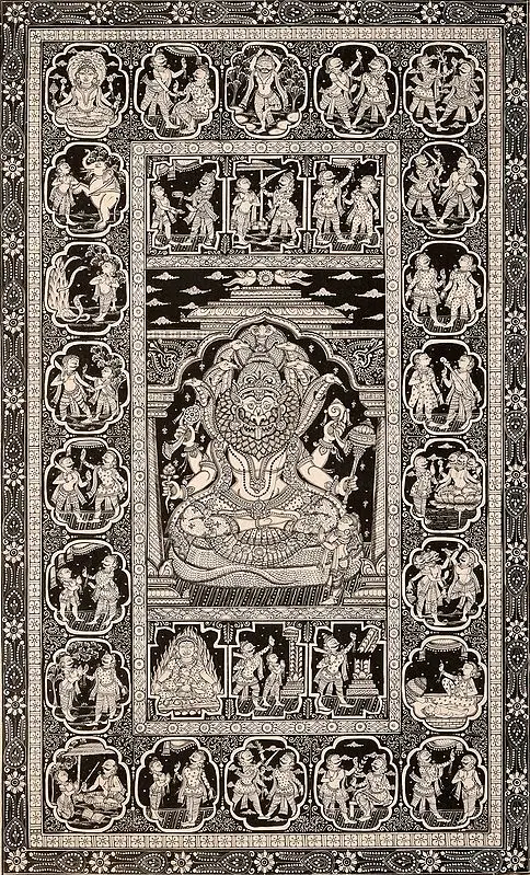 Vishnu as Narasimha with Prahlada