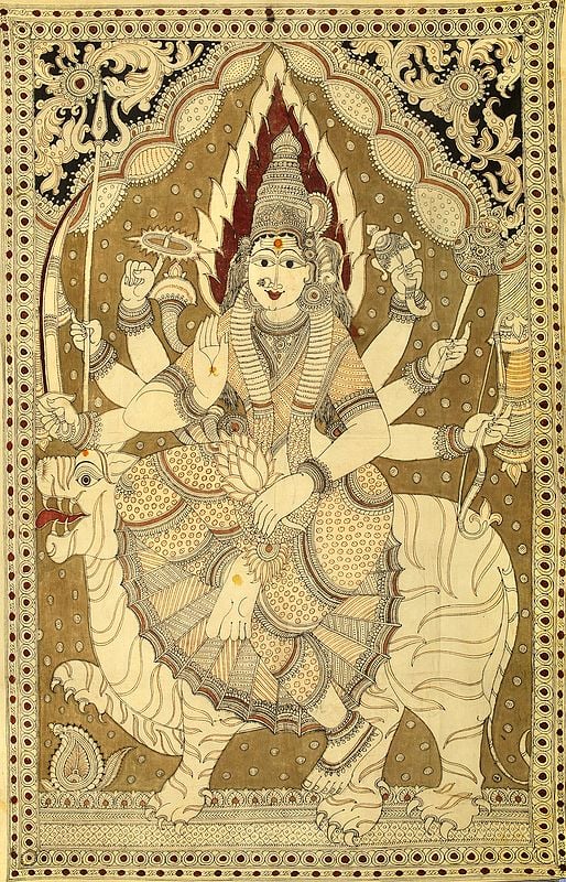Tranquil Roopa Of Devi Durga, With Superb Detailing