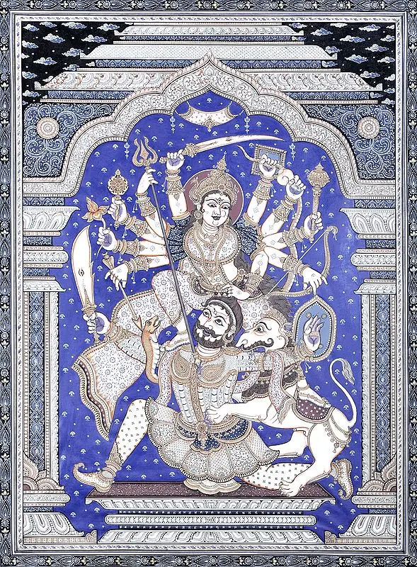 Ten-Armed Durga Killing Demon Mahishasura
